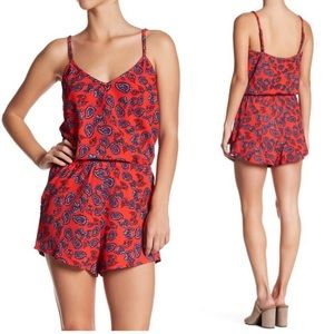 Show Me Your MuMu Rorey Romper- Paisley Print